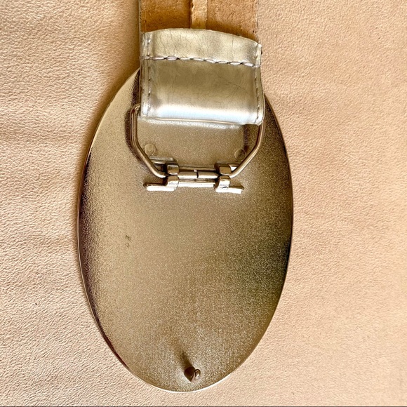 Silver Belt with Colorful Enamel Style Buckle - Picture 6 of 8